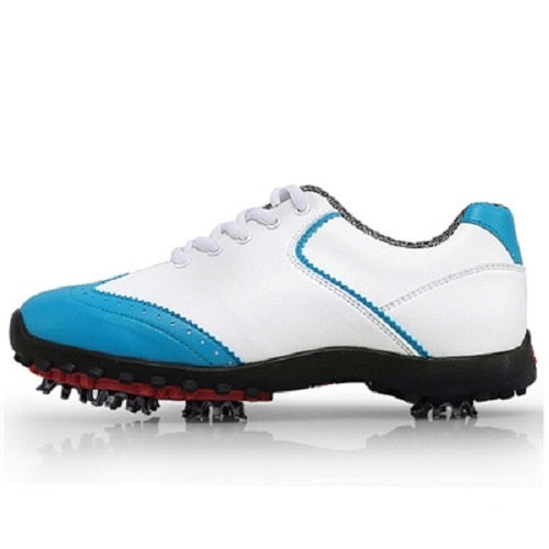 Golf Shoes Womens White Fashion Sports Shoes Waterproof Non-slip Training Shoes Ladies Active Nail Soles Breathable Sneakers - KiwisLove