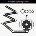 New Multifuntion  Locator   Angle Measuring Fold Ruler - KiwisLove