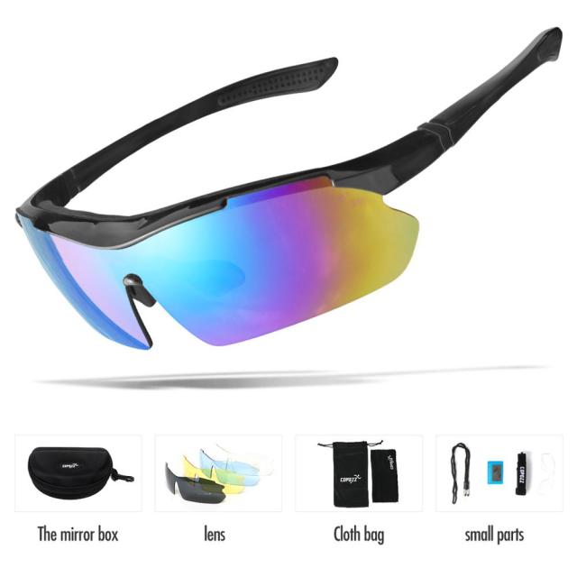 Copozz Polarized Cycling  5 Lens Glasses MTB Mountain Goggles  Bicycle - KiwisLove