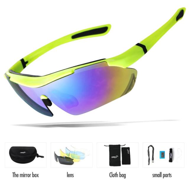 Copozz Polarized Cycling  5 Lens Glasses MTB Mountain Goggles  Bicycle - KiwisLove