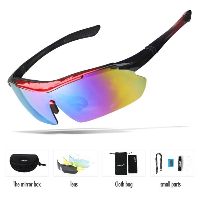 Copozz Polarized Cycling  5 Lens Glasses MTB Mountain Goggles  Bicycle - KiwisLove