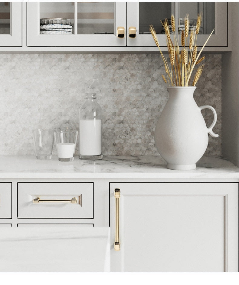 KAK Crystal Glass Knob Cupboard Drawer Pull Kitchen Cabinet Door Handle - KiwisLove