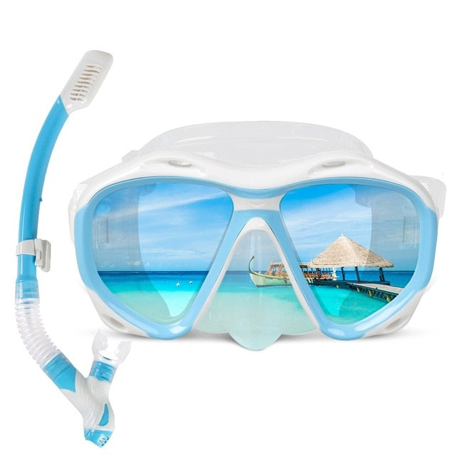 Copozz Brand Professional Scuba Diving Mask Snorkels  Swimming Tube Set - KiwisLove