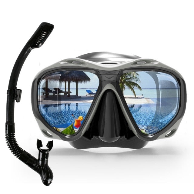 Copozz Brand Professional Scuba Diving Mask Snorkels  Swimming Tube Set - KiwisLove