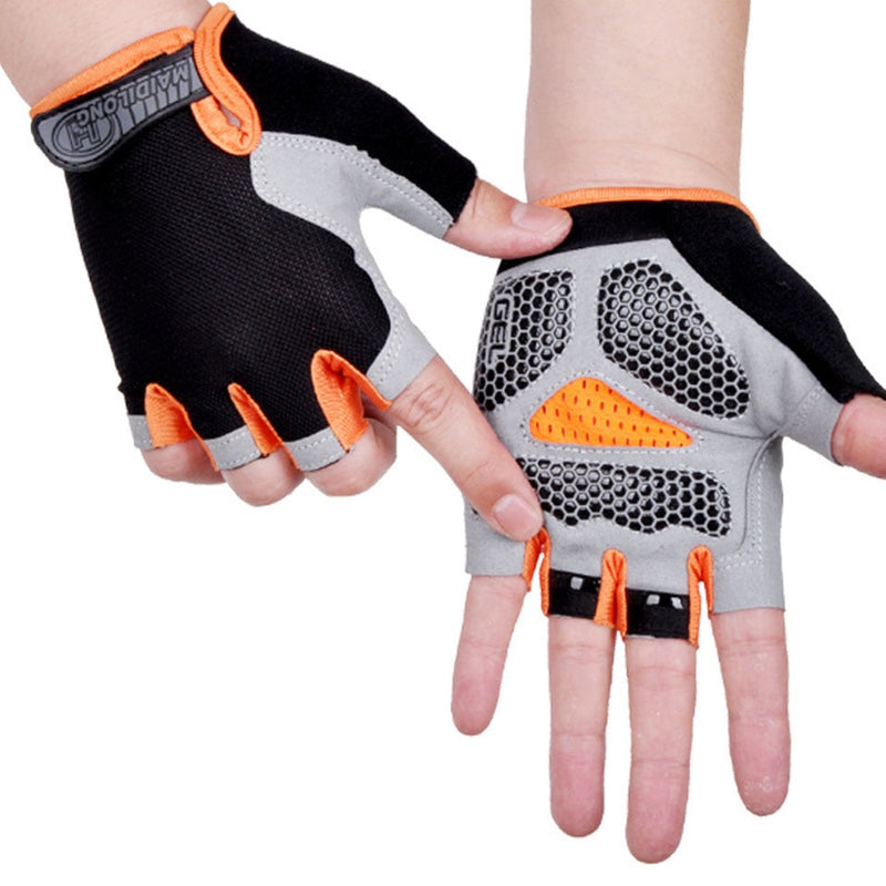 Cycling Anti-slip Anti-sweat  Half Finger Gloves Breathable - KiwisLove