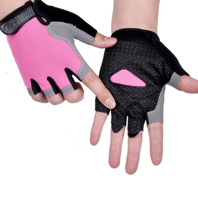 Cycling Anti-slip Anti-sweat  Half Finger Gloves Breathable - KiwisLove