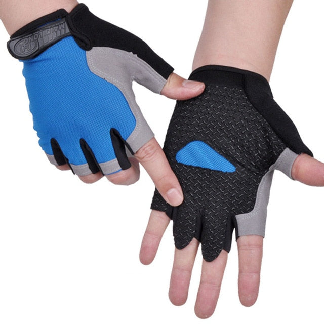 Cycling Anti-slip Anti-sweat  Half Finger Gloves Breathable - KiwisLove