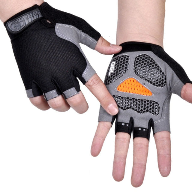 Cycling Anti-slip Anti-sweat  Half Finger Gloves Breathable - KiwisLove