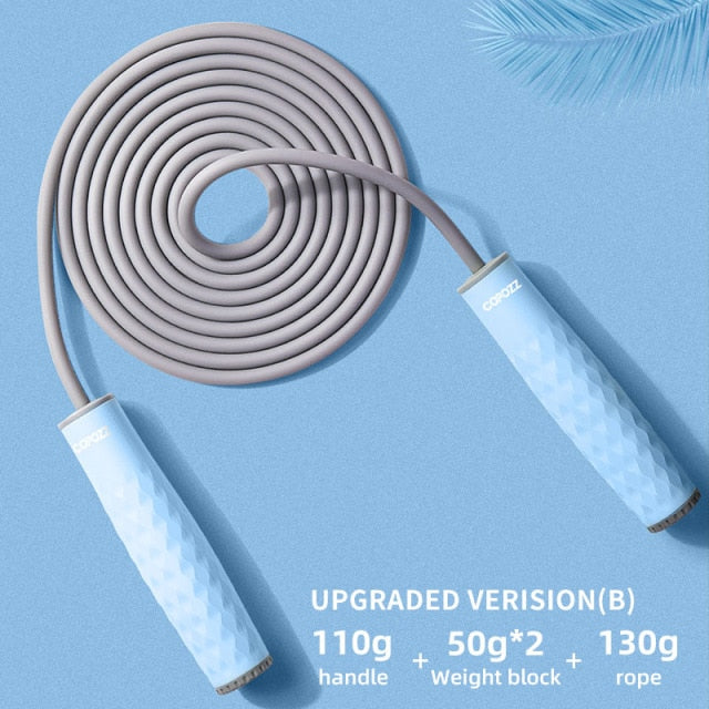 Adjustable Crossfit Jump Rope Skip Speed Weighted Jump Ropes - KiwisLove