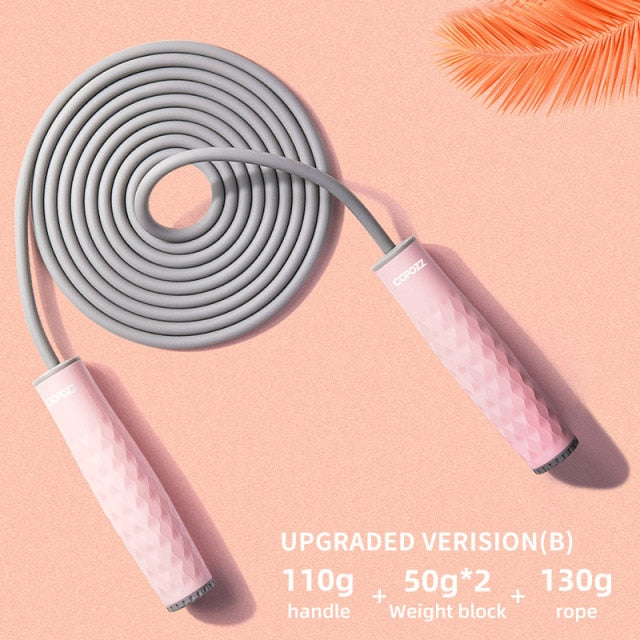 Adjustable Crossfit Jump Rope Skip Speed Weighted Jump Ropes - KiwisLove