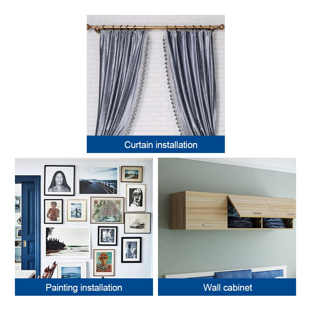 NINDEJIN 60pcs/set plastic drywall anchor wall anchor plug with self tapping - KiwisLove