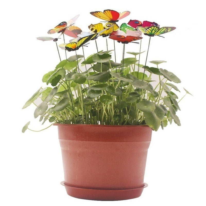 Butterflies Garden Yard Planter Colorful Whimsical Butterfly Stakes - KiwisLove