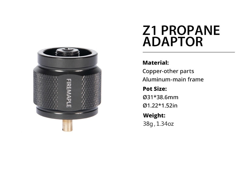 Fire Maple Z1 Propane Canister Adaptor Lightweight Aluminum Adapter - KiwisLove