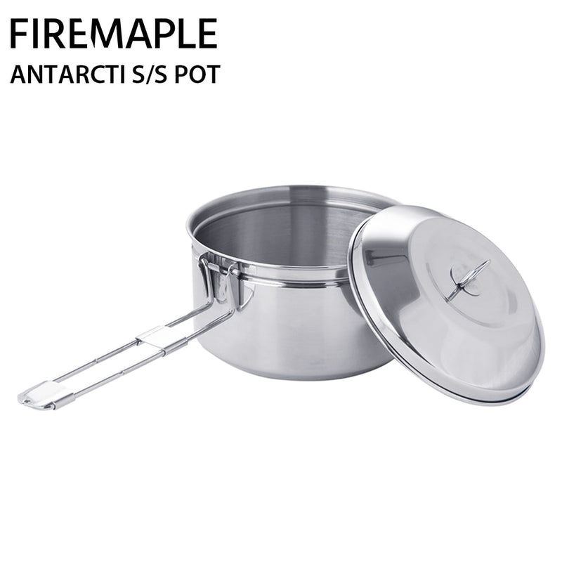 Fire Maple Antarcti S304 Stainless Steel Pot  Foldable  1L 402g - KiwisLove