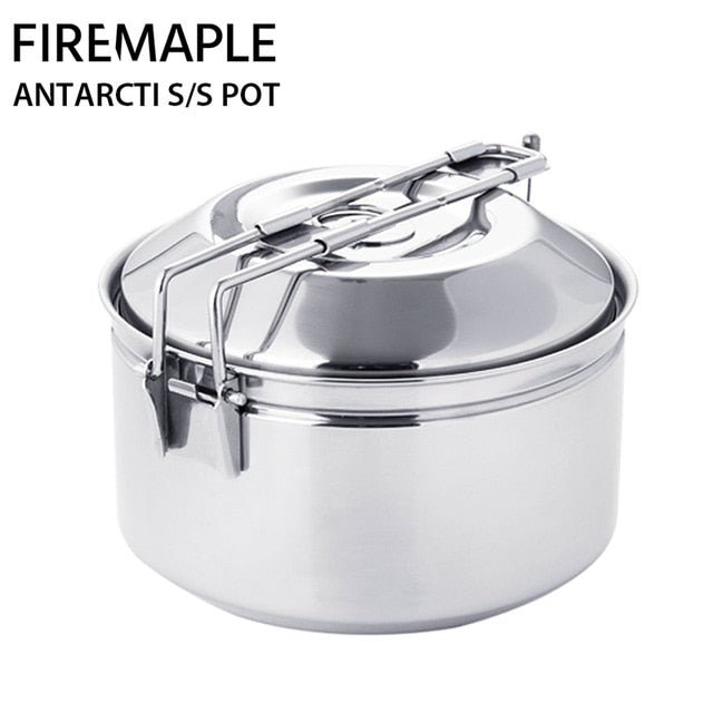 Fire Maple Antarcti S304 Stainless Steel Pot  Foldable  1L 402g - KiwisLove