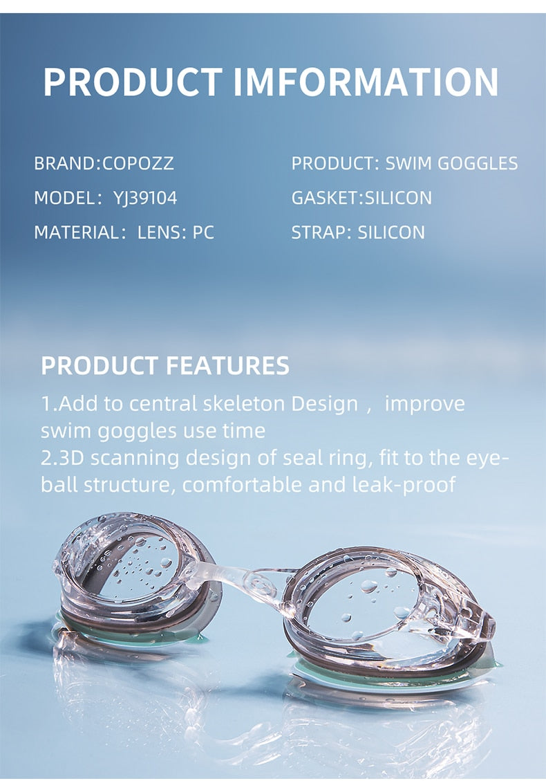 Professional Men Women Swimming Goggles Anti-fog Glasses UV Protection - KiwisLove