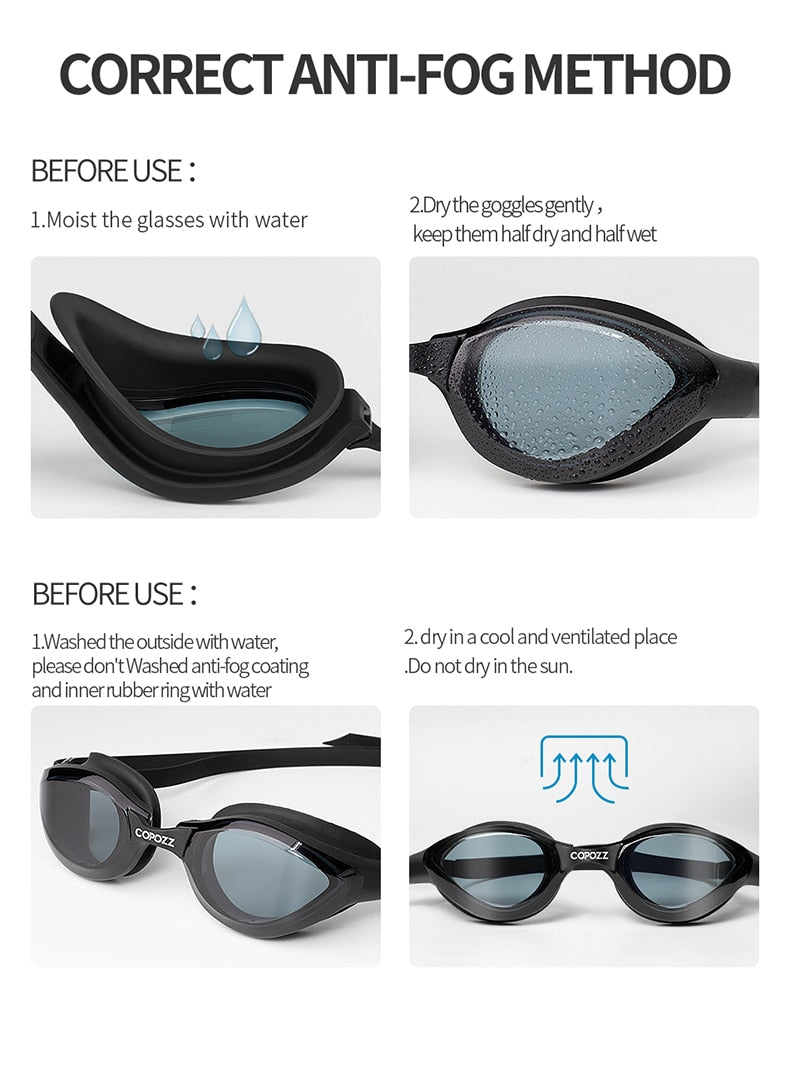 Professional Men Women Swimming Goggles Anti-fog Glasses UV Protection - KiwisLove
