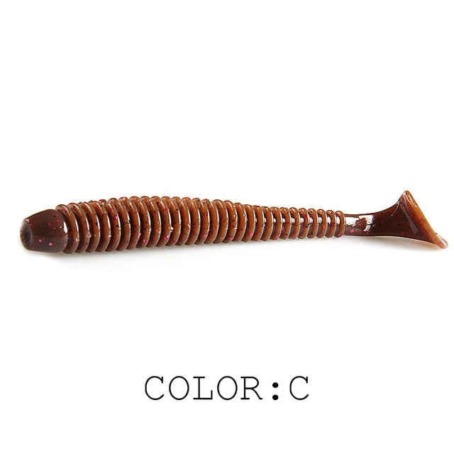 Shad Fishing Lure Soft  Plastics Baits Swimbait Jigging Artificial Baits - KiwisLove