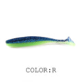 Soft Lures   Baits Fishing Lure Leurre Shad Double Color Silicone Bait T Tail - KiwisLove