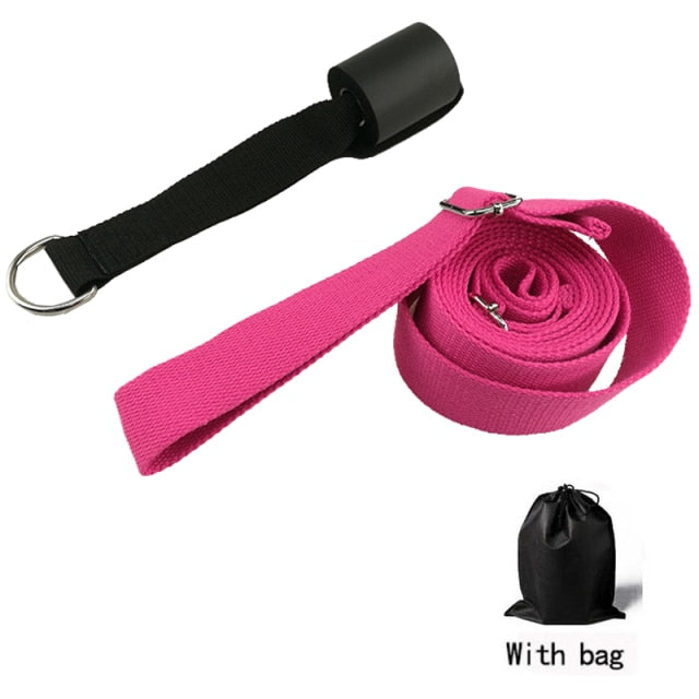 3 M Door Flexibility Stretching Yoga Stretch Strap Leg Stretcher Strap D-Ring Belt Dance Gym - KiwisLove