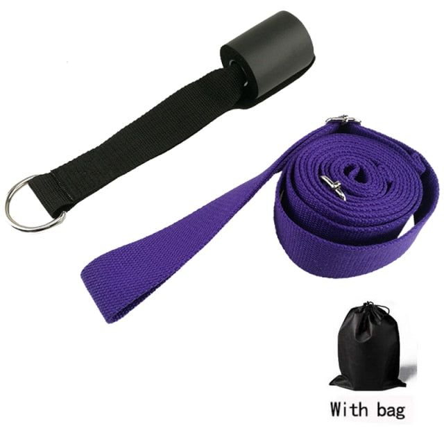 3 M Door Flexibility Stretching Yoga Stretch Strap Leg Stretcher Strap D-Ring Belt Dance Gym - KiwisLove