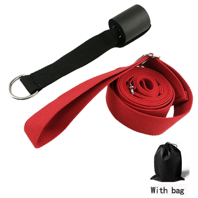 3 M Door Flexibility Stretching Yoga Stretch Strap Leg Stretcher Strap D-Ring Belt Dance Gym - KiwisLove