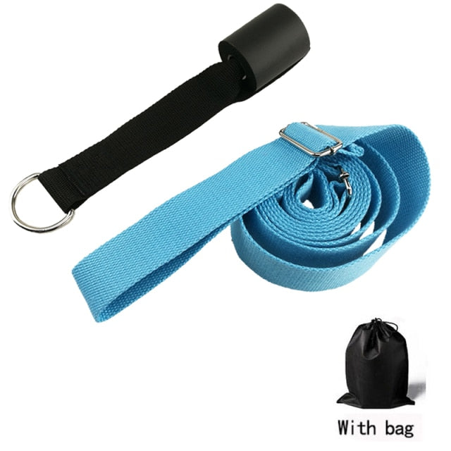 3 M Door Flexibility Stretching Yoga Stretch Strap Leg Stretcher Strap D-Ring Belt Dance Gym - KiwisLove