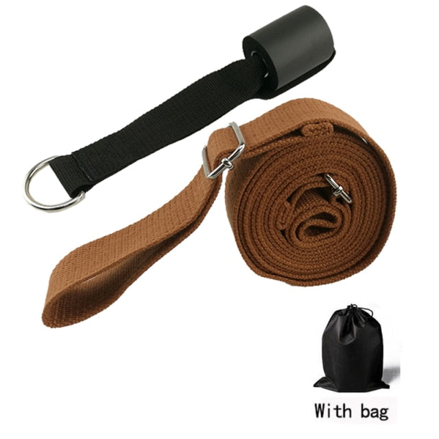 3 M Door Flexibility Stretching Yoga Stretch Strap Leg Stretcher Strap D-Ring Belt Dance Gym - KiwisLove
