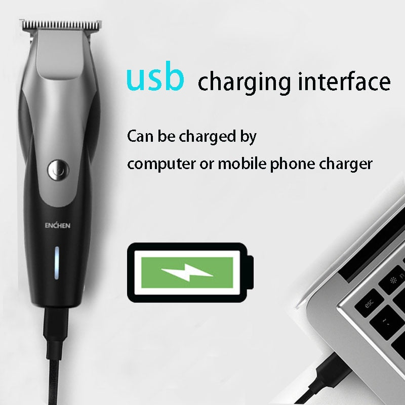ENCHEN Hummingbird USB Electric Hair Clippers Rechargeable Cordless - KiwisLove