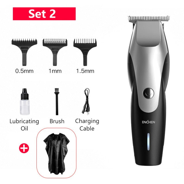 ENCHEN Hummingbird USB Electric Hair Clippers Rechargeable Cordless - KiwisLove