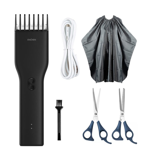 ENCHEN Boost Hair Clippers for Men Children Family Use Rechargeable black - KiwisLove
