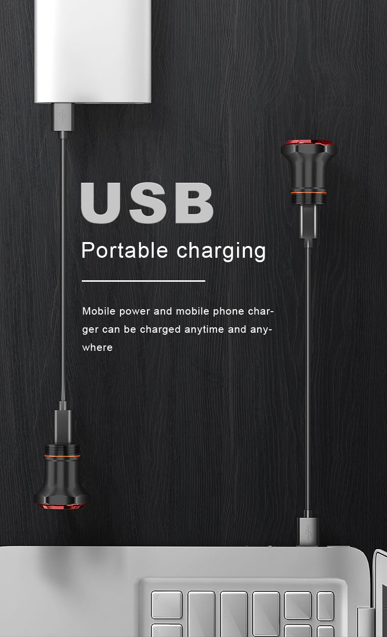 X-Tiger Bike Rear Light IPx6 Waterproof LED Charging Bicycle Smart Auto Brake Sensing Light Accessories Bike Taillight Light - KiwisLove