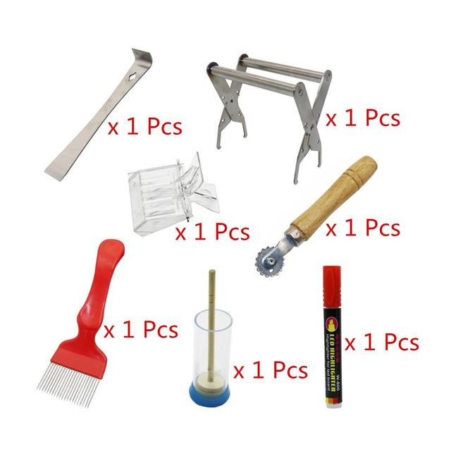 1 Set Hive Scraper Frame Holder Grip Bee Marking Tool Beehive Nest Box Jig - KiwisLove