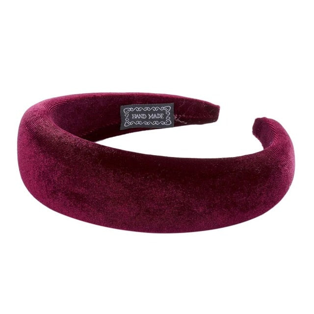 Bezel Head Silk Padded Headband - KiwisLove
