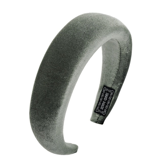 Bezel Head Silk Padded Headband - KiwisLove