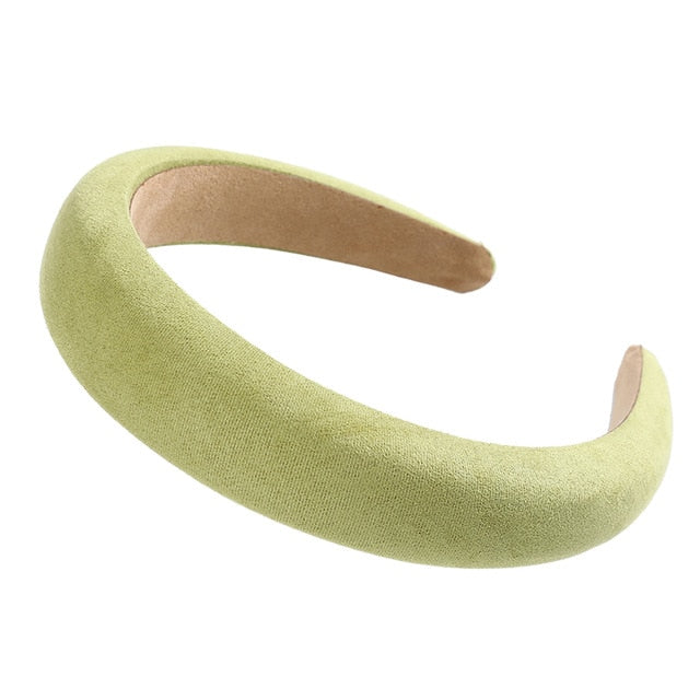 Bezel Head Silk Padded Headband - KiwisLove
