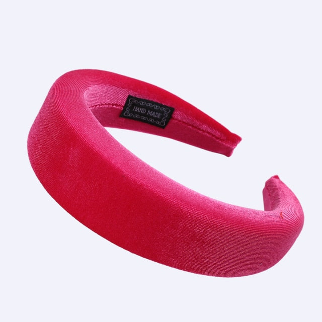 Bezel Head Silk Padded Headband - KiwisLove