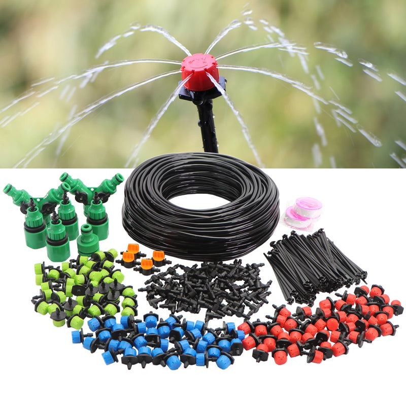 Micro Drip Irrigation Watering Kit 8 Hole Adjustable Flow Dripper Atomizer - KiwisLove