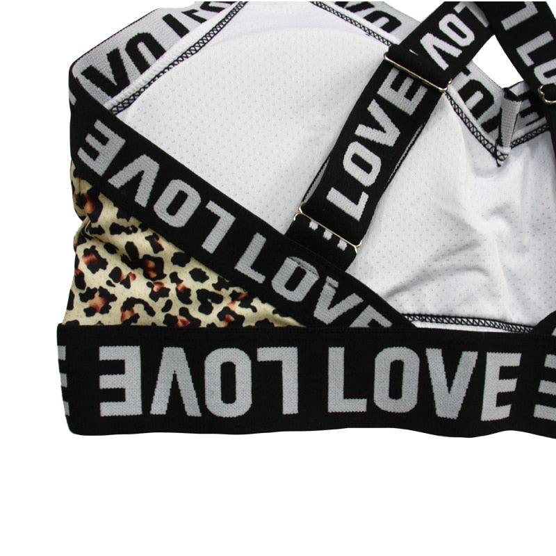 Leopard Women Yoga Sets Fitness Ensemble Gym Running Tracksuit Workout - KiwisLove