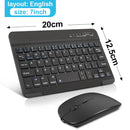 Mini Wireless Keyboard Bluetooth Keyboard  Mouse Keycaps  ipad Phone Tablet Laptop - KiwisLove