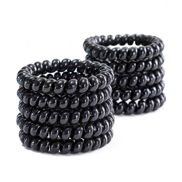 5/10PCS Telephone Wire Elastic Hair Bands - KiwisLove