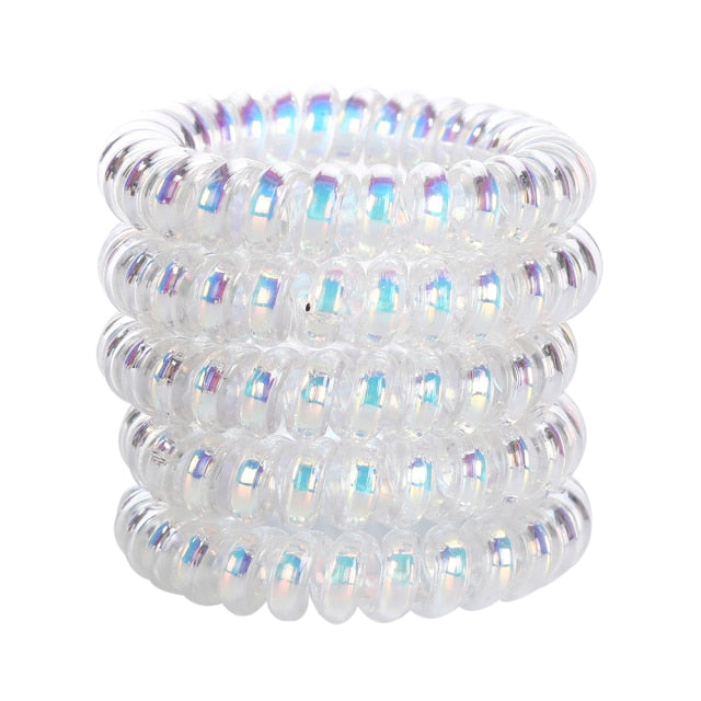 5/10PCS Telephone Wire Elastic Hair Bands - KiwisLove