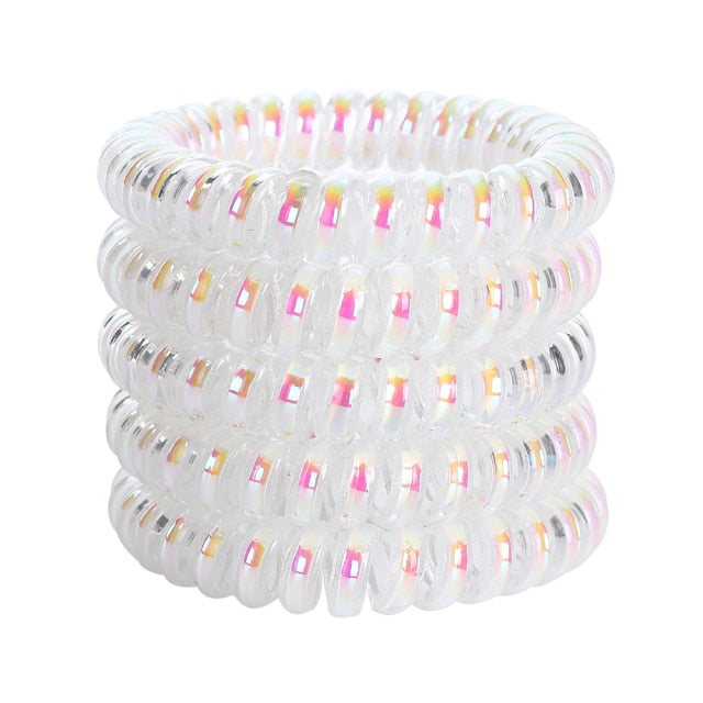 5/10PCS Telephone Wire Elastic Hair Bands - KiwisLove
