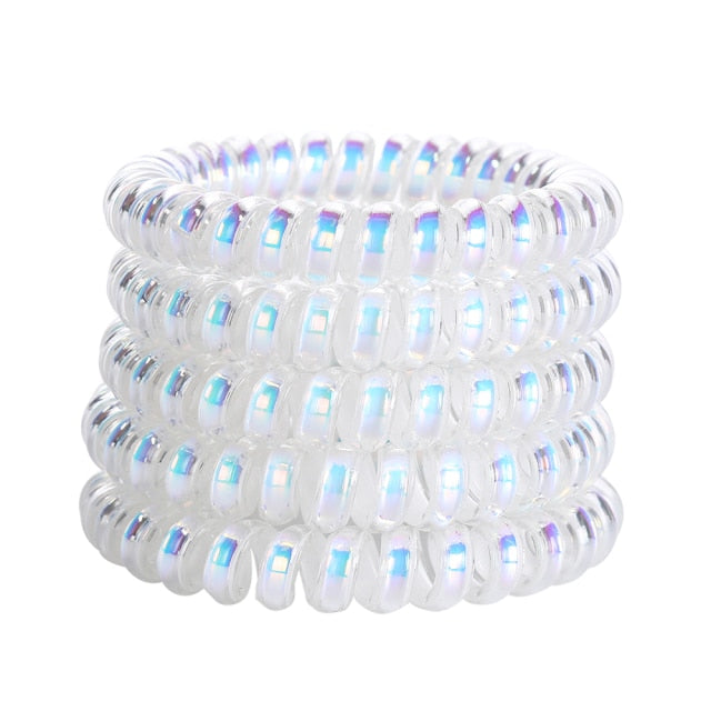 5/10PCS Telephone Wire Elastic Hair Bands - KiwisLove