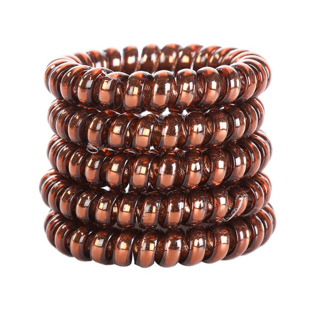 5/10PCS Telephone Wire Elastic Hair Bands - KiwisLove