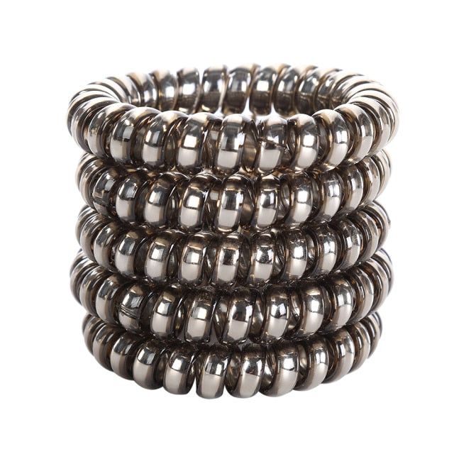 5/10PCS Telephone Wire Elastic Hair Bands - KiwisLove