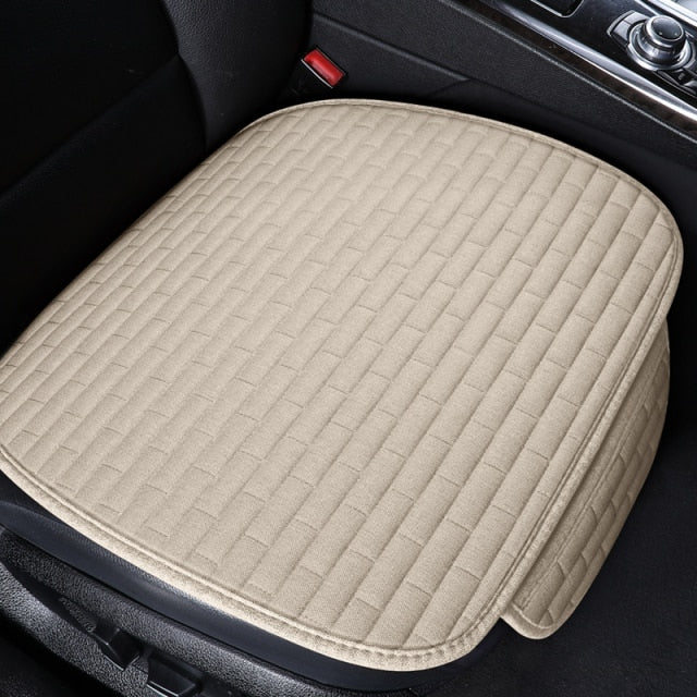 Car seat cover front/rear flax seat protect cushion automobile seat cushion protector pad car cover mat protect - KiwisLove