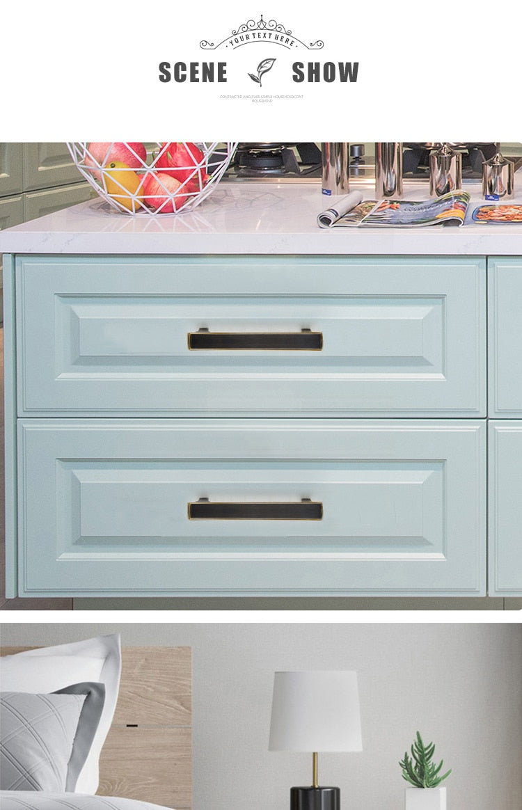 KAK Vintage Black Bronze Cabinet Handle Drawer Knobs  Door Pull - KiwisLove