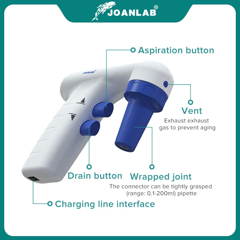 JOANLAB Electric Pipette Controller Large Volume Automatic Pipette - KiwisLove