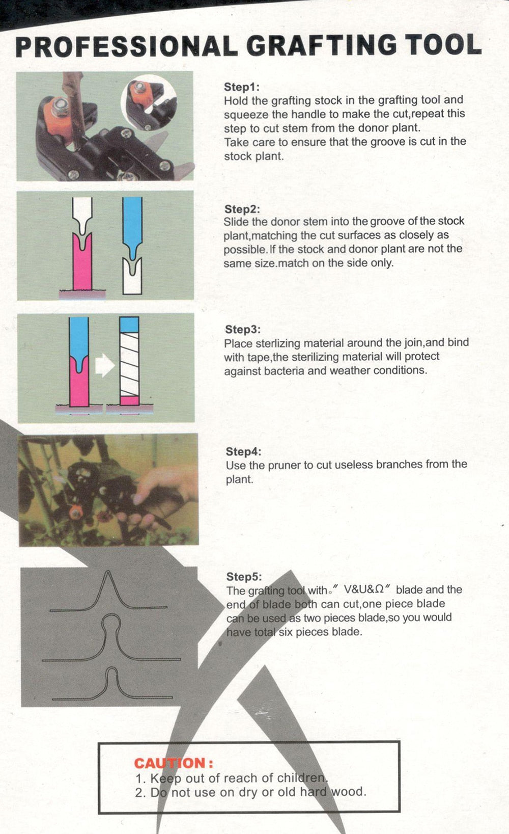 Grafting Pruner Garden Grafting Tool Professional Branch Cutter Secateur Pruning Plant Shears Boxes Fruit Tree Grafting Scissor - KiwisLove